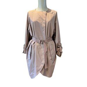 H&M women lilac belted coat size 4